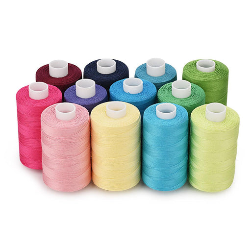 SS Mart - Cotton Sewing Thread for Sewing Machine, Unbleached, 10000 Mtr.  (White)