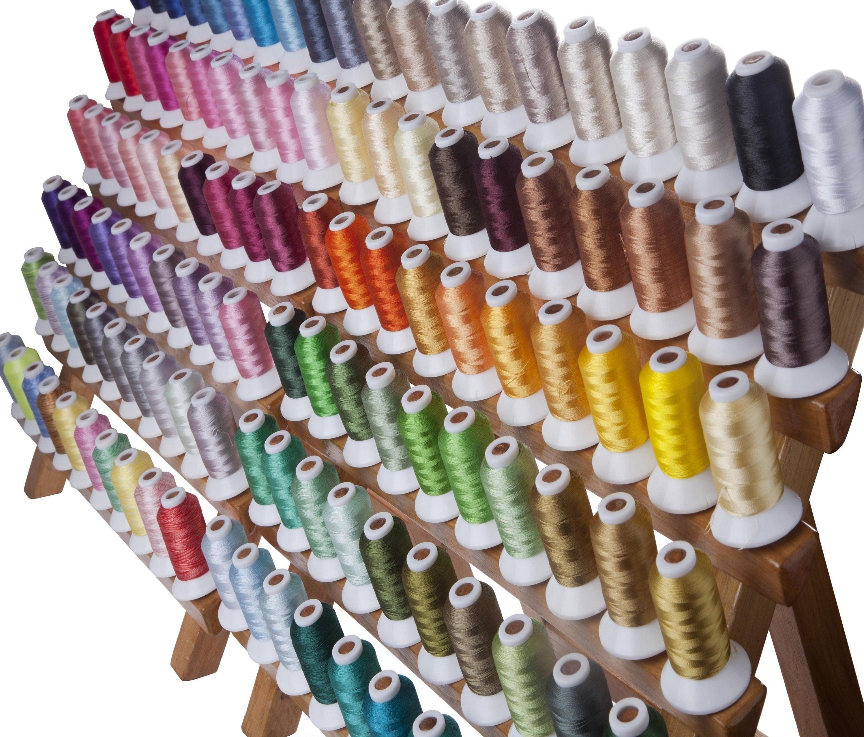 Simthread 120 colors 500M(550Y) each Polyester Embroidery Machine ...