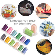Simthread 120 Colors Embroidery Thread Set 500M/1000M - Simthread - High Quality Machine Embroidery Thread Supplier