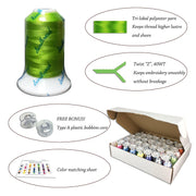 Simthread 120 Colors Embroidery Thread Set 500M/1000M - Simthread - High Quality Machine Embroidery Thread Supplier