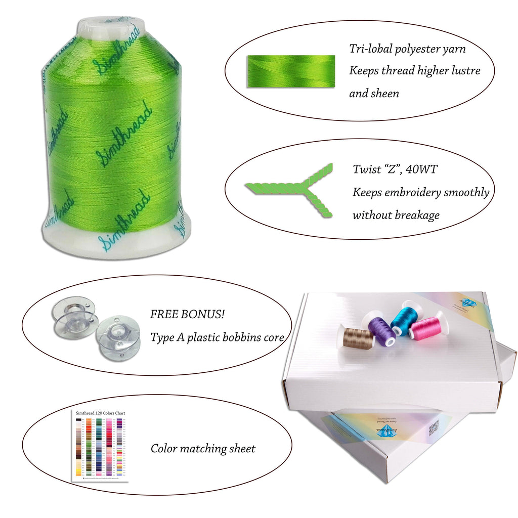 Polyester Embroidery Thread — Simthread - High Quality Machine ...