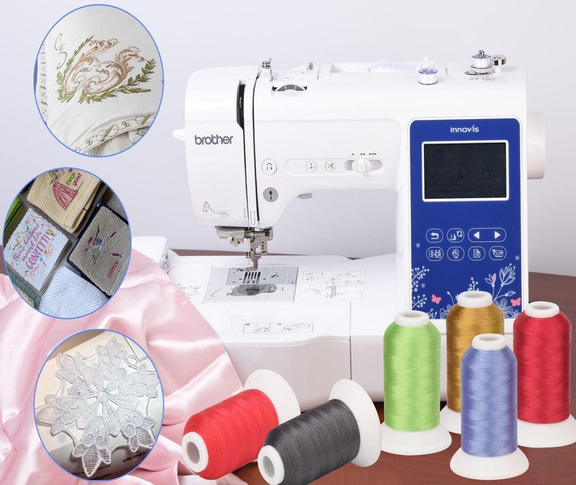 Simthread 6 Pcs Black & White Embroidery Thread - 1000M — Simthread - High  Quality Machine Embroidery Thread Supplier