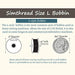 Simthread 144 Prewound Bobbins Thread L Size - White Simthread LLC