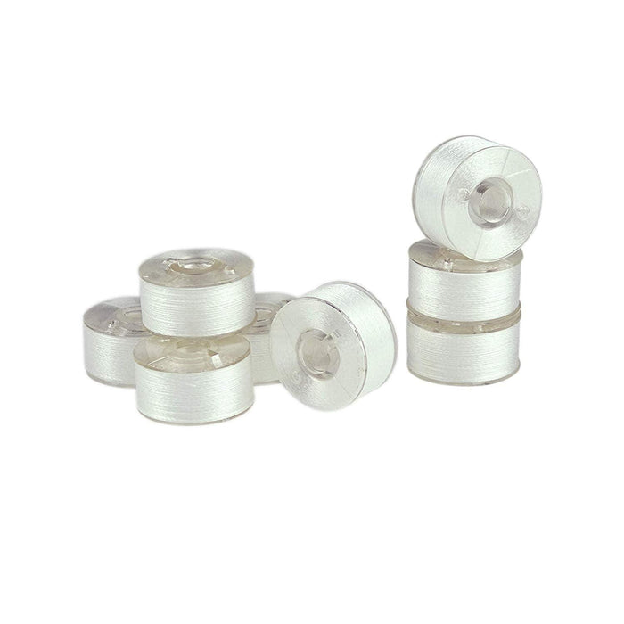 Simthread 144 Prewound Bobbins Thread L Size - White Simthread LLC