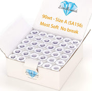 Simthread 144pcs Size A / Class 15 Plastic Sided Prewound Bobbins Thread-90wt Cotton Feel - Simthread - High Quality Machine Embroidery Thread Supplier