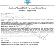 Simthread 144pcs Size A / Class 15 Plastic Sided Prewound Bobbins Thread-90wt Cotton Feel - Simthread - High Quality Machine Embroidery Thread Supplier