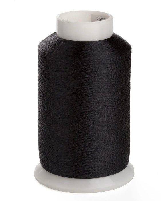 Simthread 2 Huge Spools White/ Black Bobbin Fill Thread 60WT for Embroidery and Sewing Machine Simthread