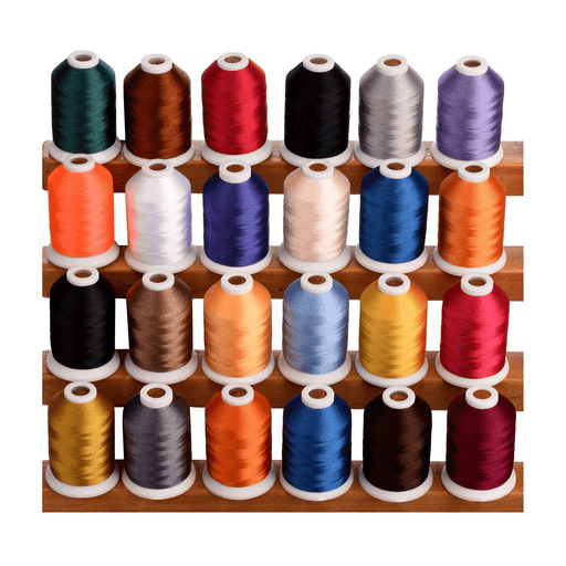 Simthread 24 Colors Trilobal Embroidery Thread - 1000M Simthread LLC