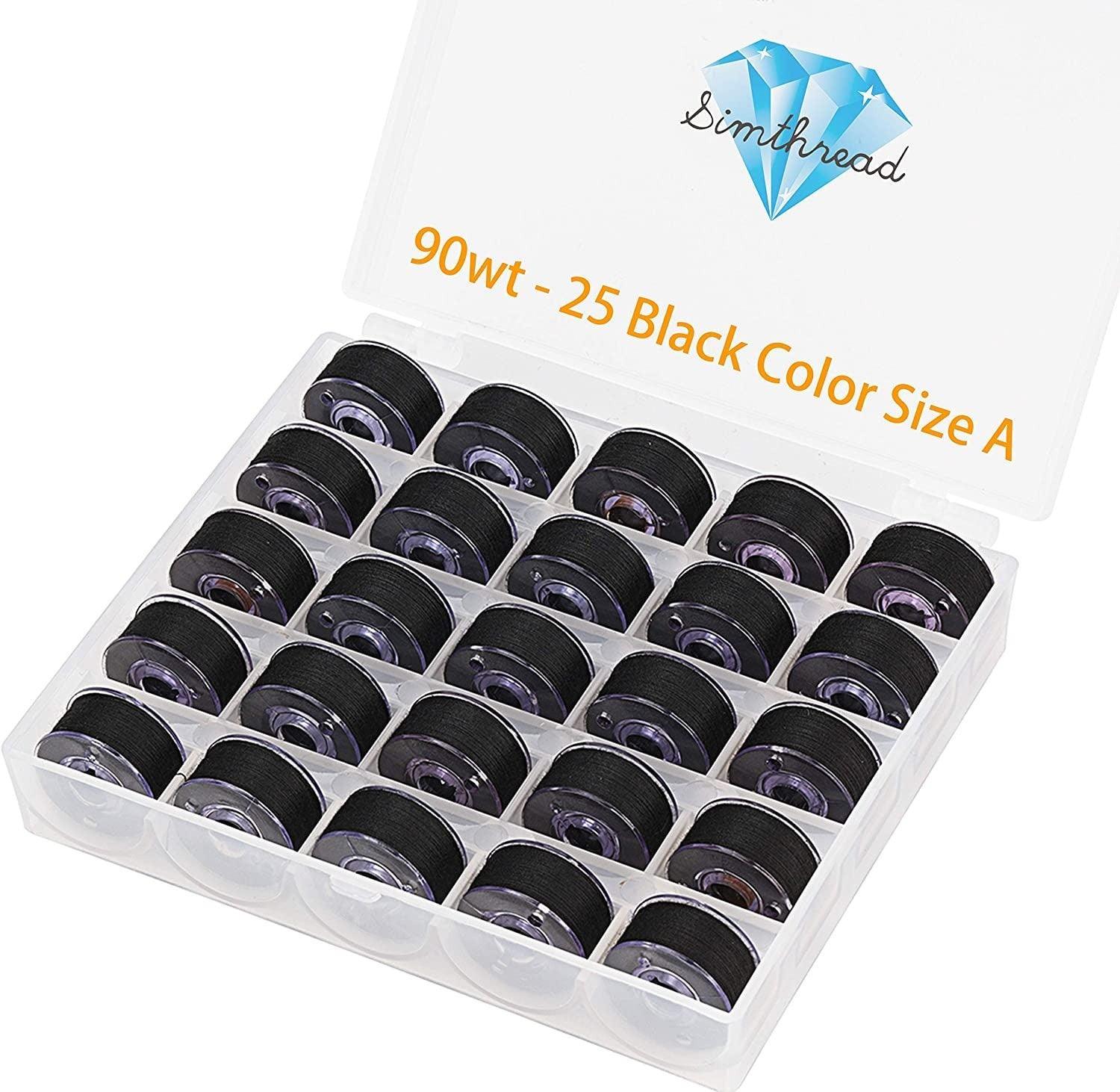 Simthread 25 Prewound Bobbins, 90WT, for Brother Machines — Simthread ...