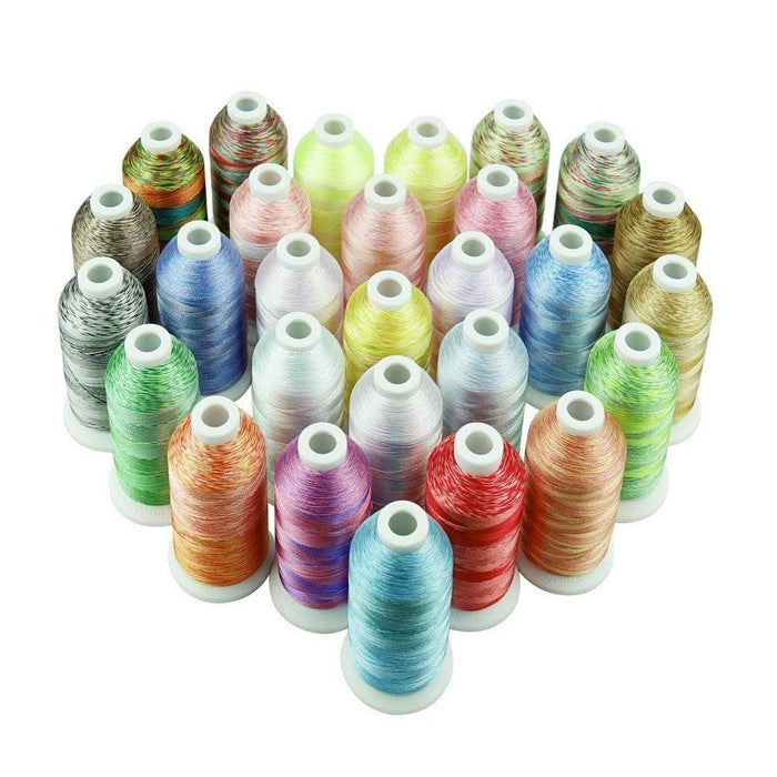 Simthread 28 Variegated Colors Embroidery Thread Set 1000M Simthread LLC