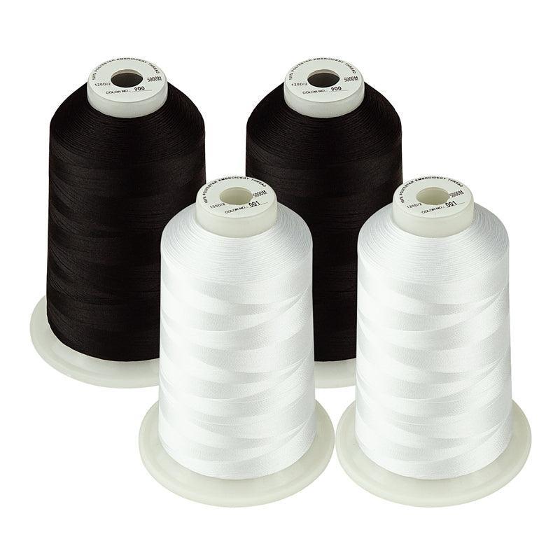 Simthread 4 Spools 5000M Embroidery Machine Thread - Multiple Color Options - Simthread - High Quality Machine Embroidery Thread Supplier