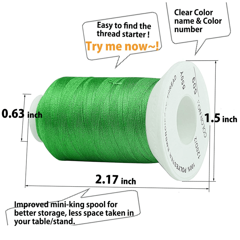 Simthread 40 Brother Color Embroidery Machine Thread Storage Box Kit 5 ...