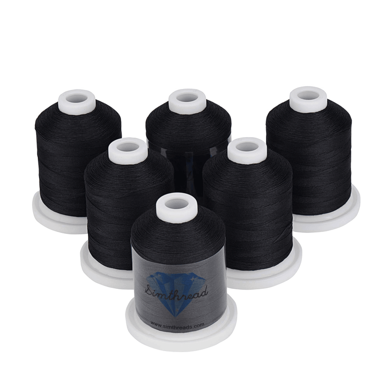 Simthread 6 Black Snap Spool Cotton Quilting Thread 730M - Simthread - High Quality Machine Embroidery Thread Supplier