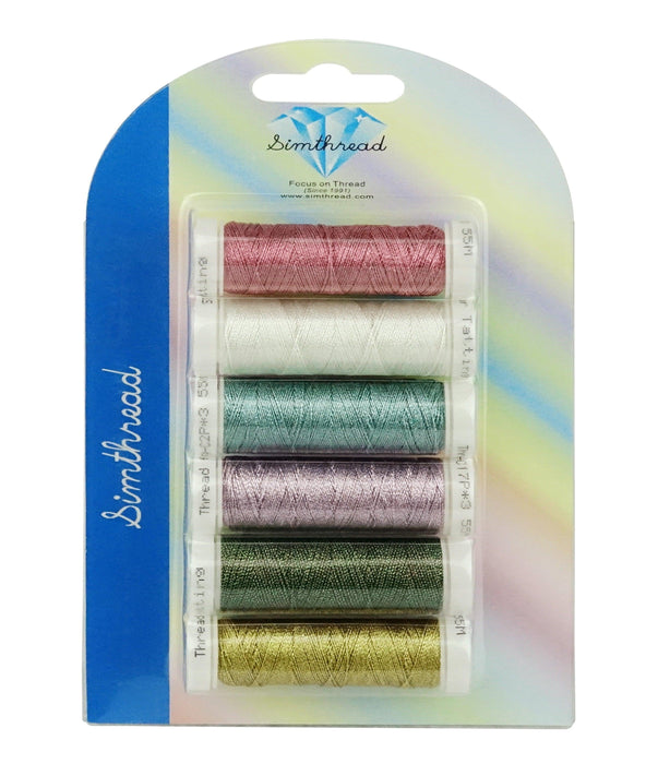 Simthread 6 Colors Metallic Thread - 50M Simthread LLC