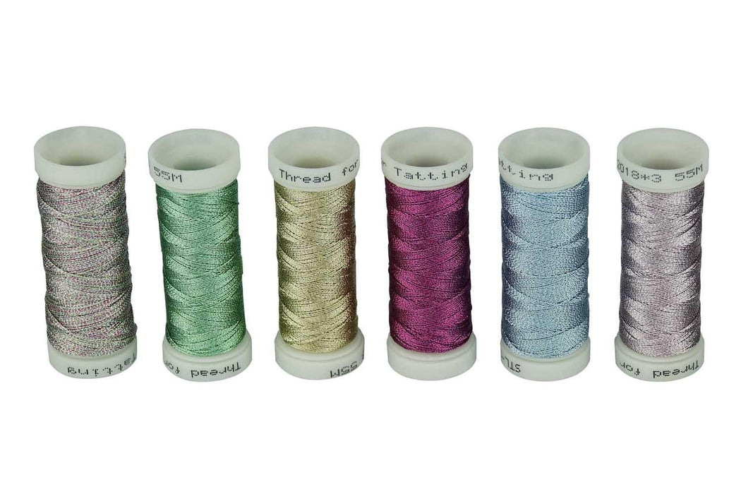 Simthread 10 Essential Colors Metallic Embroidery Thread Kit 500M