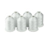 Simthread 6 Pcs Black & White Embroidery Thread - 1000M Simthread LLC