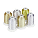 Simthread 6 Pcs Silver & Gold Colors Metallic Embroidery Thread Simthread LLC