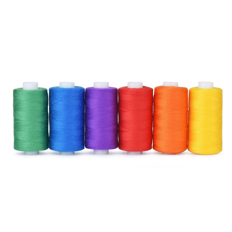 Simthread 6/20 Colors 400 Yards 30wt Corespun All Purpose Sewing Thread Set - Simthread - High Quality Machine Embroidery Thread Supplier