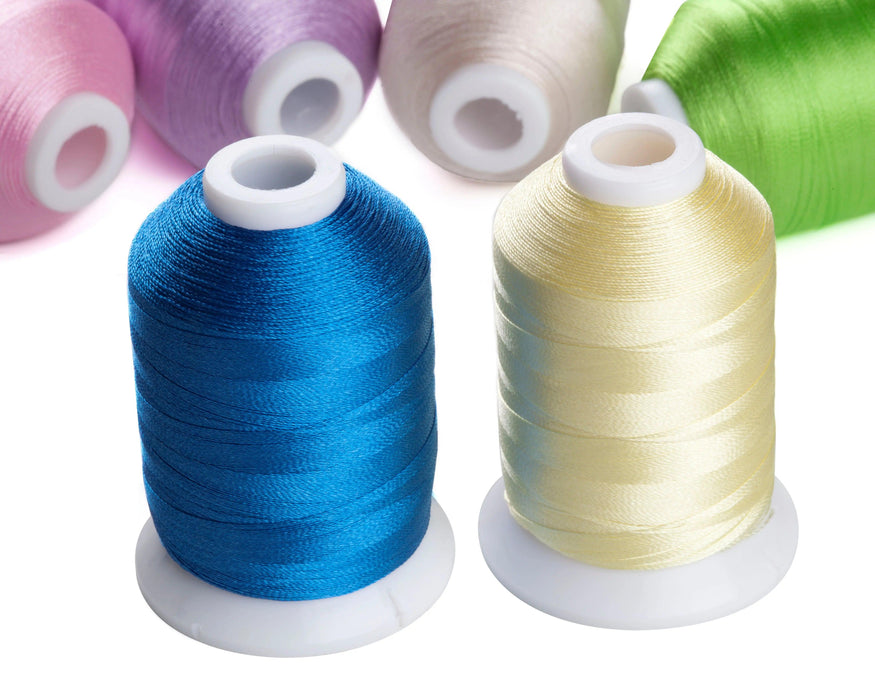 Simthread Embroidery Thread 63 Brother Colors 500 Meters Plastic