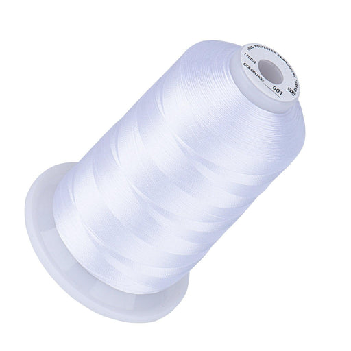 Simthread 2 Huge Spools White Bobbin Fill Thread 60WT for Embroidery  Machine and and Sewing Machines - 5500 Yards Ea
