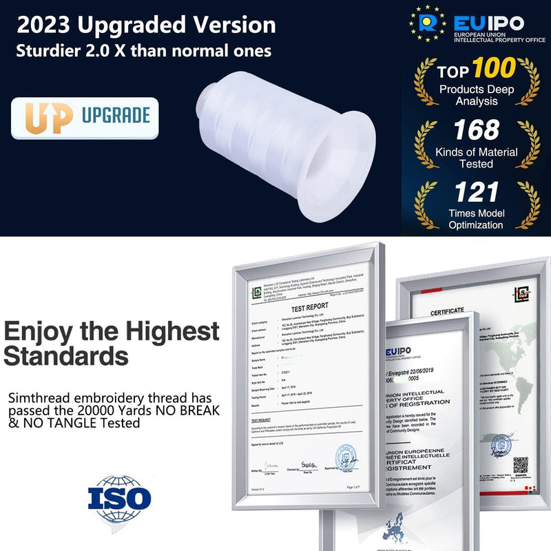 Simthread 63 Top-up Colors Embroidery Thread 5000M - Sold Separately - Simthread - High Quality Machine Embroidery Thread Supplier