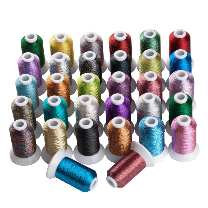 Simthread 8 Colors Metallic Embroidery Thread - 500M Simthread LLC