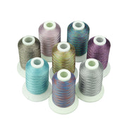 Simthread 8 Colors Metallic Embroidery Thread - 500M - Simthread - High Quality Machine Embroidery Thread Supplier