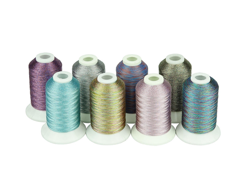 Simthread 8 Colors Metallic Embroidery Thread - 500M - Simthread - High Quality Machine Embroidery Thread Supplier