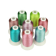 Simthread 8 Colors Metallic Embroidery Thread - 500M - Simthread - High Quality Machine Embroidery Thread Supplier