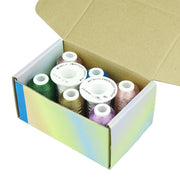 Simthread 8 Colors Metallic Embroidery Thread - 500M - Simthread - High Quality Machine Embroidery Thread Supplier