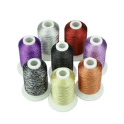 Simthread 8 Colors Metallic Embroidery Thread - 500M - Simthread - High Quality Machine Embroidery Thread Supplier