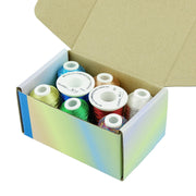 Simthread 8 Colors Metallic Embroidery Thread - 500M - Simthread - High Quality Machine Embroidery Thread Supplier