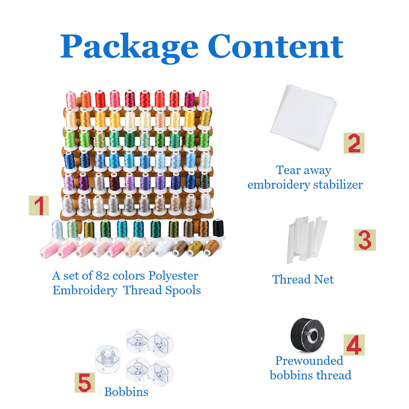 Simthread 82 Colors 500M Embroidery Thread Set - Simthread - High Quality Machine Embroidery Thread Supplier