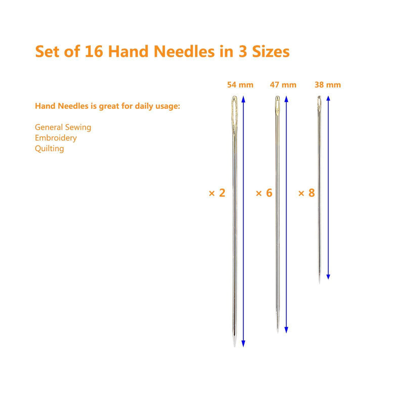 Simthread Black & White 400 Yards 30wt Corespun All Purpose Sewing Thread Set with Hand Needles - Simthread - High Quality Machine Embroidery Thread Supplier