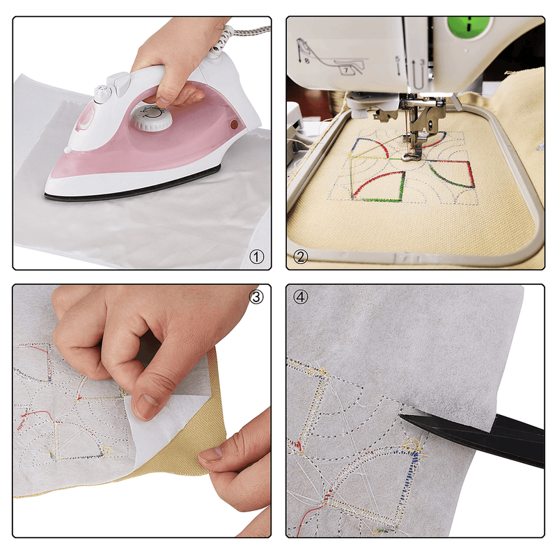 Simthread Fusible Cut Away Stabilizer Backing - 12" x 10 Yards - Simthread - High Quality Machine Embroidery Thread Supplier