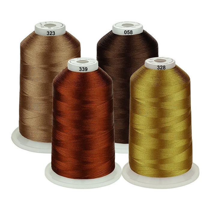 Simthread 12 Brother Colors of Huge Spool 5000M Polyester Embroidery  Machine Thread for Commercial and Domestic Embroidery Machines -Assorted  Color 1