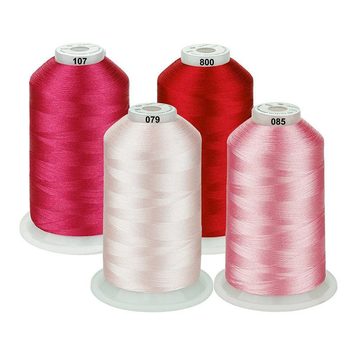 Simthread Thread for Machine Embroidery Polyester 5500 Yards #307 #124 #901  Pink
